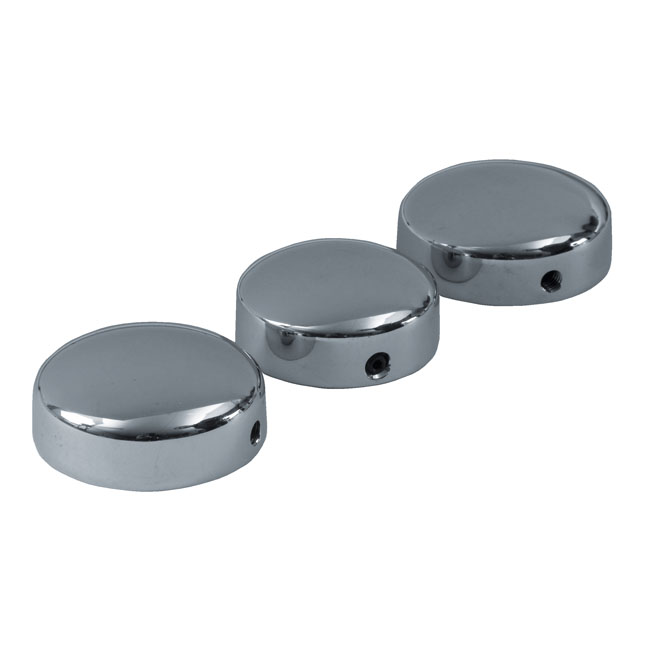 Triple tree nut cover set. Chrome