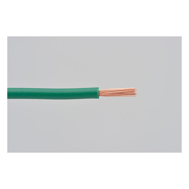 Electrical wire. 2 meter 0.75sq. Green