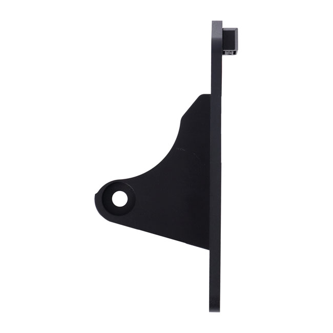 CPV, side mount license plate bracket. Black powder coated