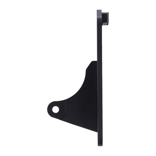 CPV, side mount license plate bracket. Black powder coated