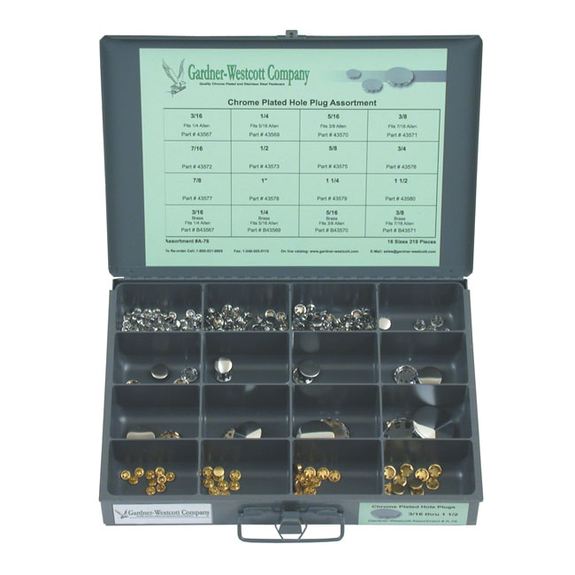 GW HOLE PLUG ASSORTMENT TRAY