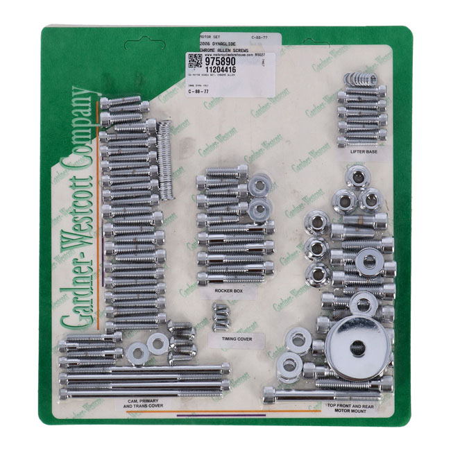 GW MOTOR SCREW SET, CHROME ALLEN