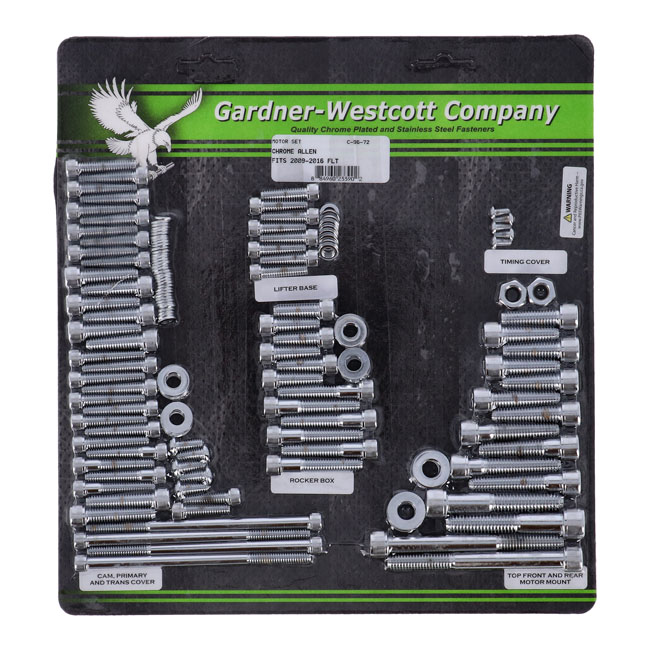 GW MOTOR SCREW SET, CHROME ALLEN