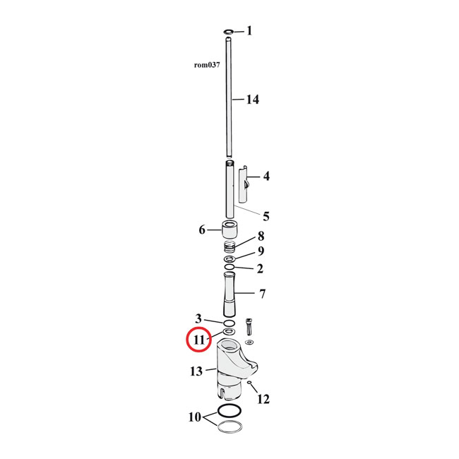 S&S washer, lower pushrod cover