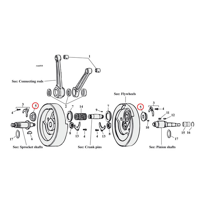 JIMS, crankpin nut set