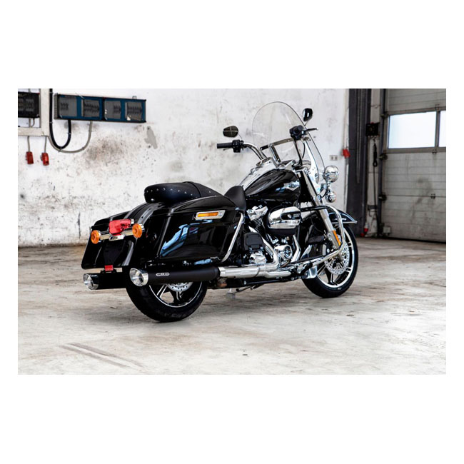 *2 WEEKS EXTRA TRANSIT TIME* Miller, Cleveland 107" slip-on mufflers. Euro 5. Matte black