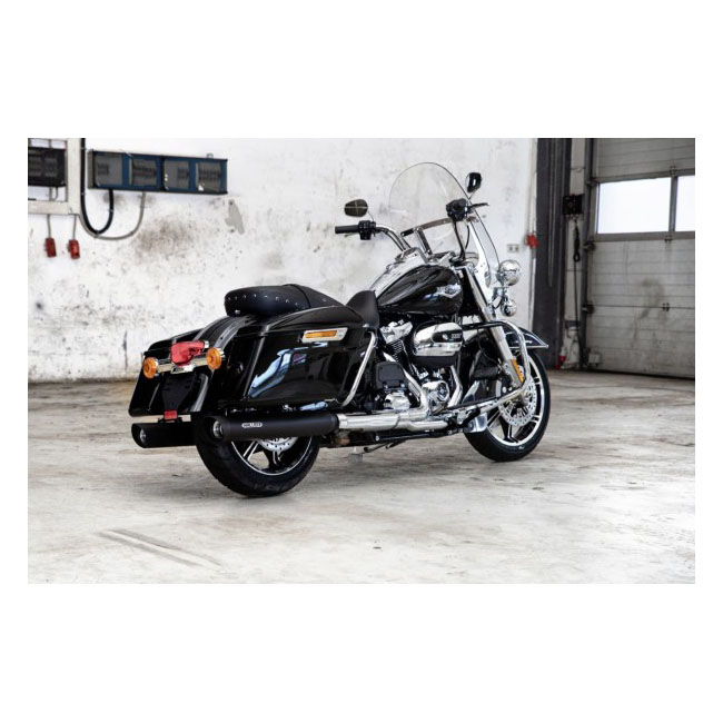 *2 WEEKS EXTRA TRANSIT TIME* Miller, Cleveland 107" slip-on mufflers. Euro 5. Matte black