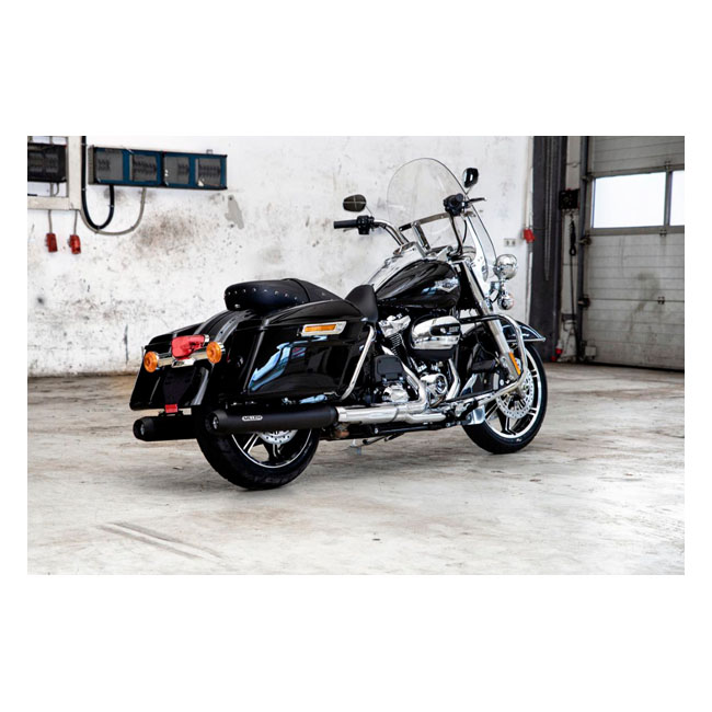 *2 WEEKS EXTRA TRANSIT TIME* Miller, Cleveland 107" slip-on mufflers. Euro 5. Matte black