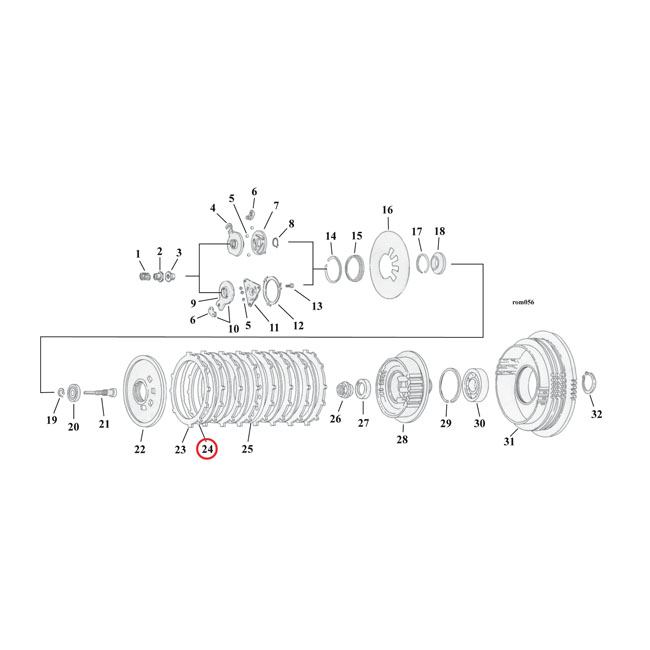 Alto, clutch steel drive plate (each)