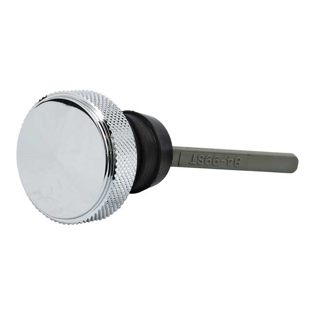 Oil tank fill plug, chrome