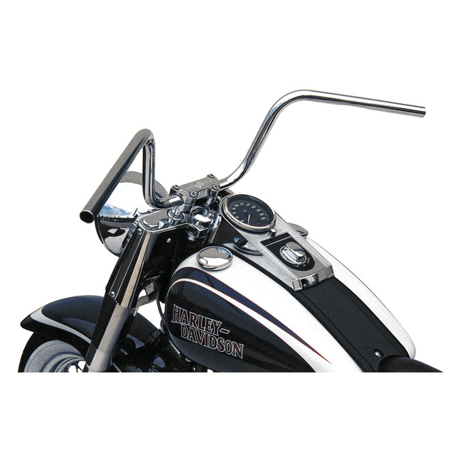 TRW 1" Apehanger handlebar chrome 10" rise ABE