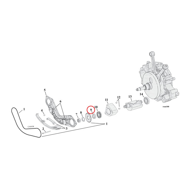 Spacer, balancer sprocket .180"