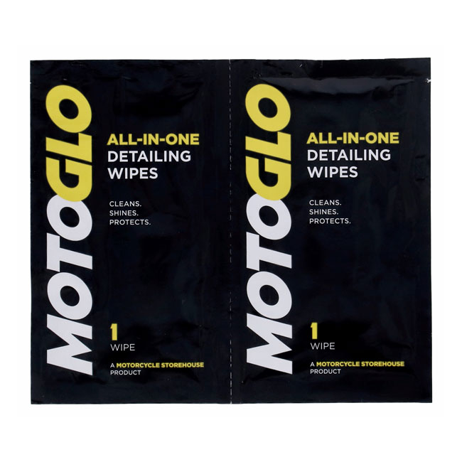 MotoGlo, try-out detailing wipes