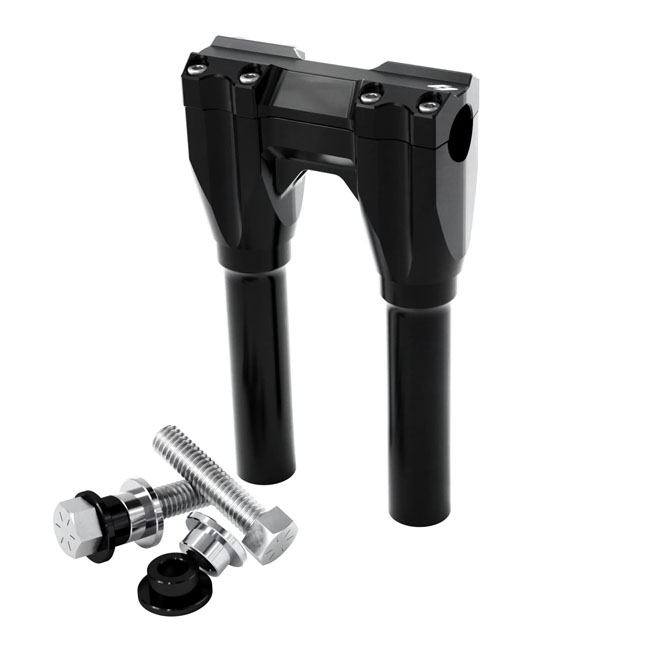 Kraus, Straight Riser set. 25mm clamp, 200mm rise. Black