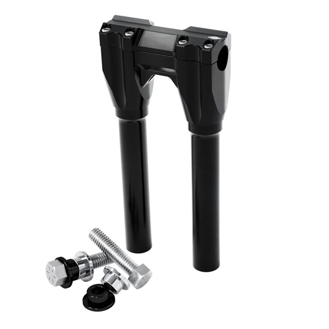 Kraus, Straight Riser set. 28mm clamp, 250mm rise. Blac