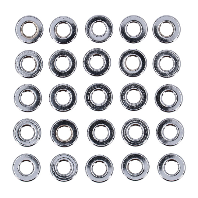 Chrome spacers - 25 pack