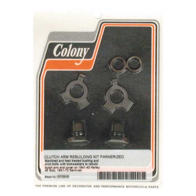 Colony, clutch arm rebuild kit. Parkerized