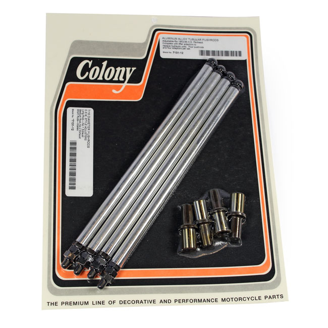 Colony, aluminum adj. pushrod solid conversion kit. Pan