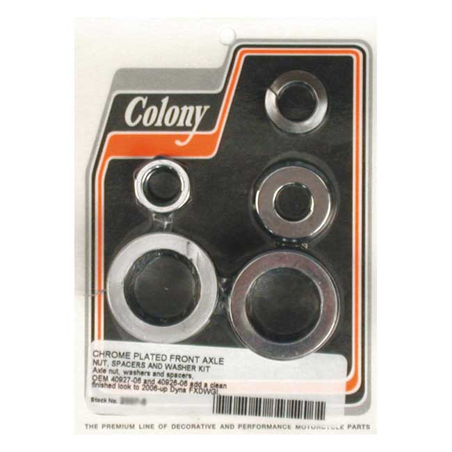 COLONY AXLE SPACER KIT FRONT, SMOOTH