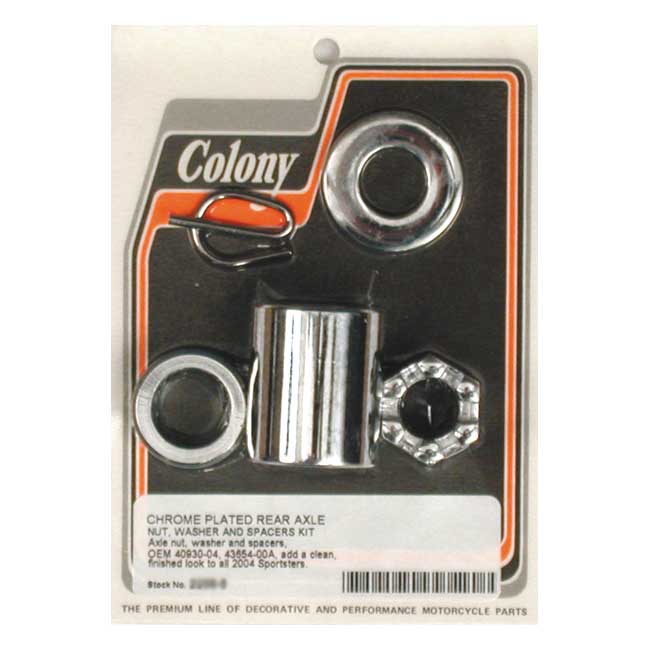 COLONY AXLE SPACER KIT REAR, SMOOTH