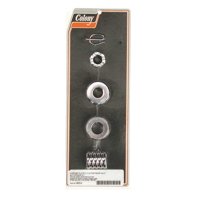 COLONY AXLE SPACER KIT REAR, GROOVED