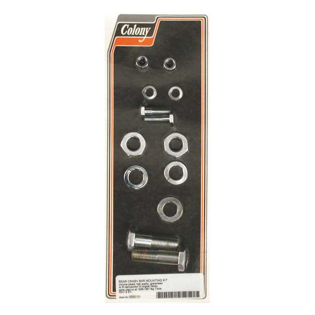 Colony, engine guard mount kit. Chrome