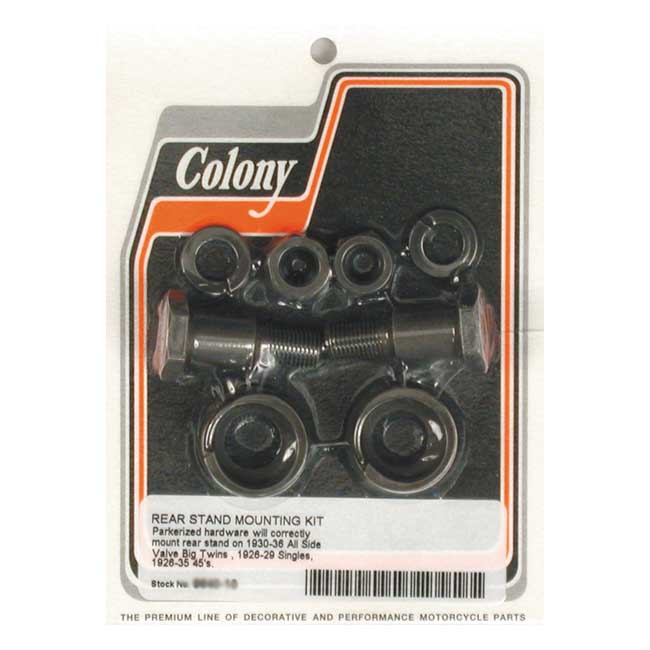 Colony, rear stand mount kit. Black