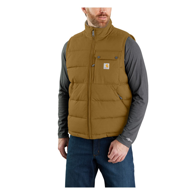 *2 WEEKS EXTRA TRANSIT TIME* Carhartt Loose Fit Montana Insulated vest oak brown