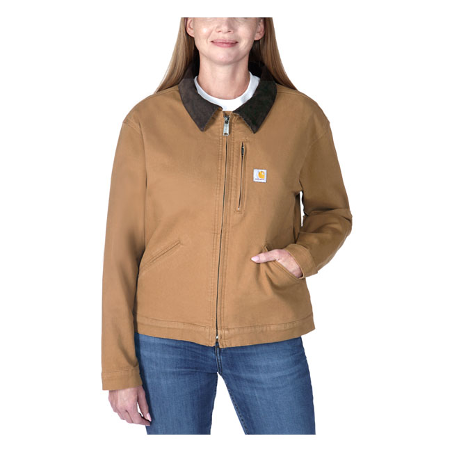 *2 WEEKS EXTRA TRANSIT TIME* Carhartt Relaxed Fit Canvas Detroit jacket women carharttr b Size S