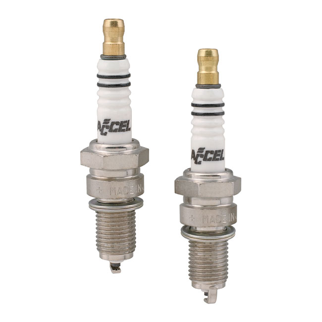 Accel, U-groove platinum spark plug set. 14mm