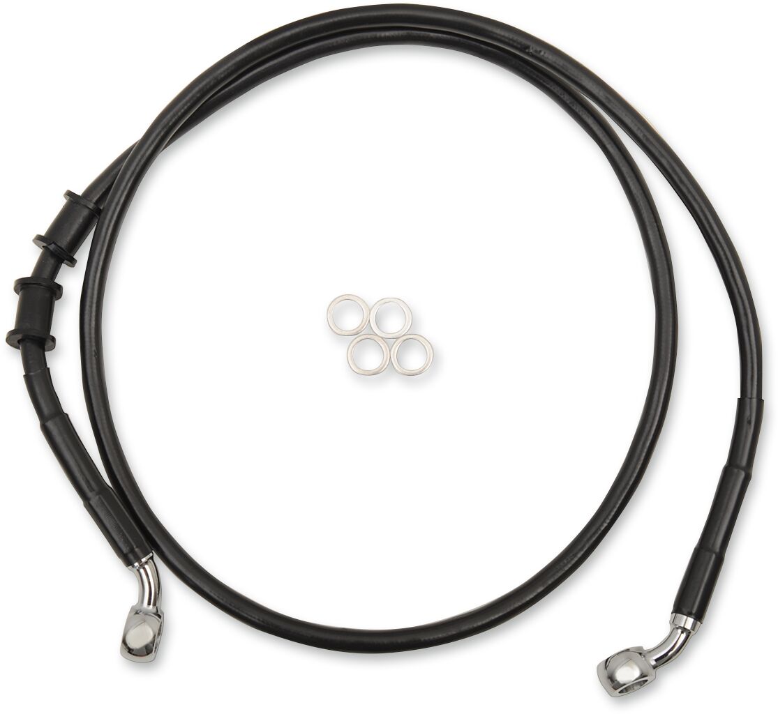 FRT BRAKE LINE XL BK +8