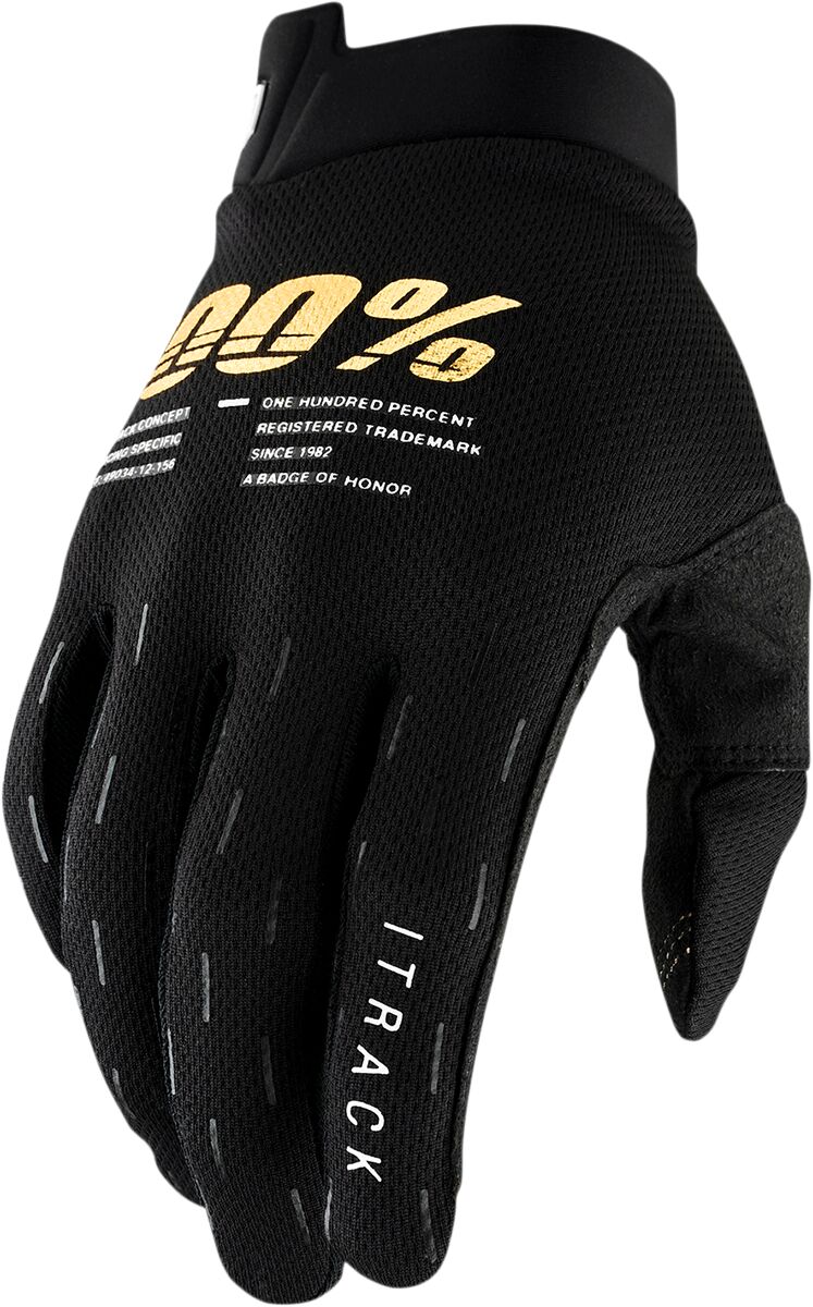 GLOVE YTH ITRACK BK SM